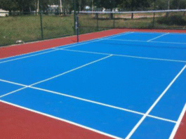 acrylic badminton court